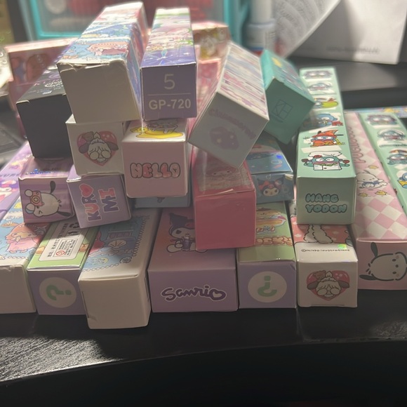 Sanrio set of 5 blind box pens NEW - Picture 7 of 7